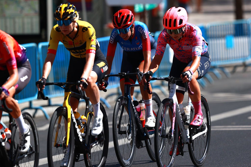 Sandra Alonso races for Ceratizit-WNT at the Vuelta