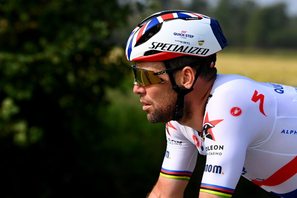 BEINASCO, ITALY - OCTOBER 06: Mark Cavendish of United Kingdom and Team Quick-Step - Alpha Vinyl competes during the 106th Gran Piemonte 2022 a 198km one day race from Omegna to Beinasco / #GranPiemonte / on October 06, 2022 in Beinasco, Italy. (Photo by Tim de Waele/Getty Images)