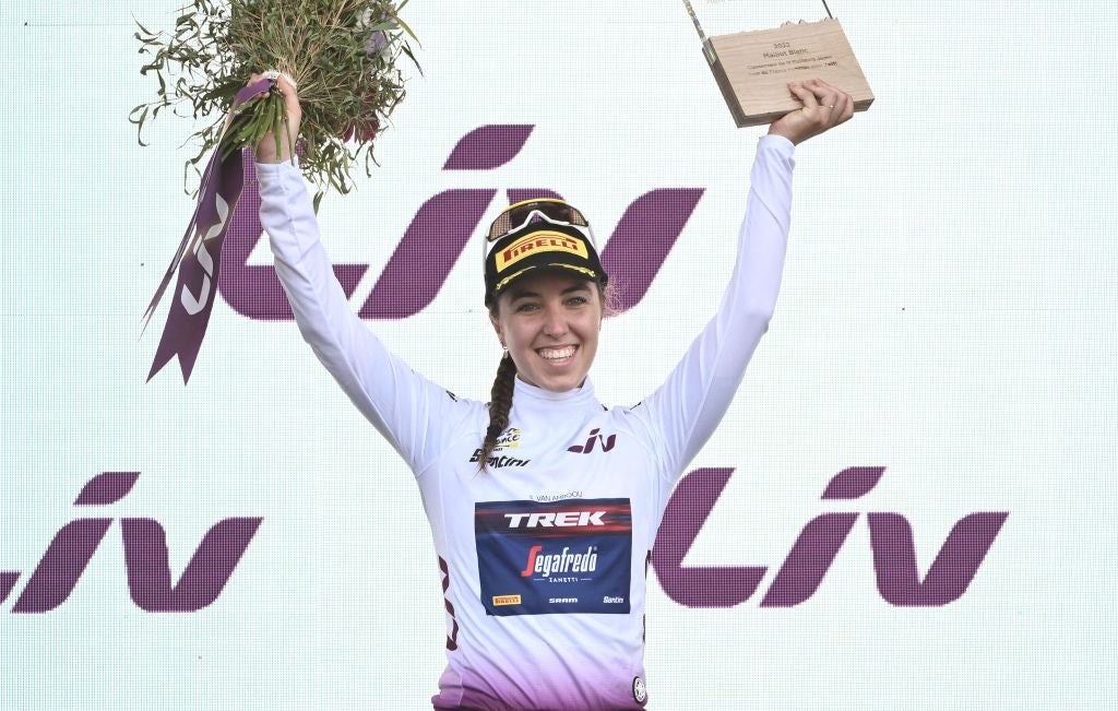 Shirin van Anrooij won the white jersey in 2022