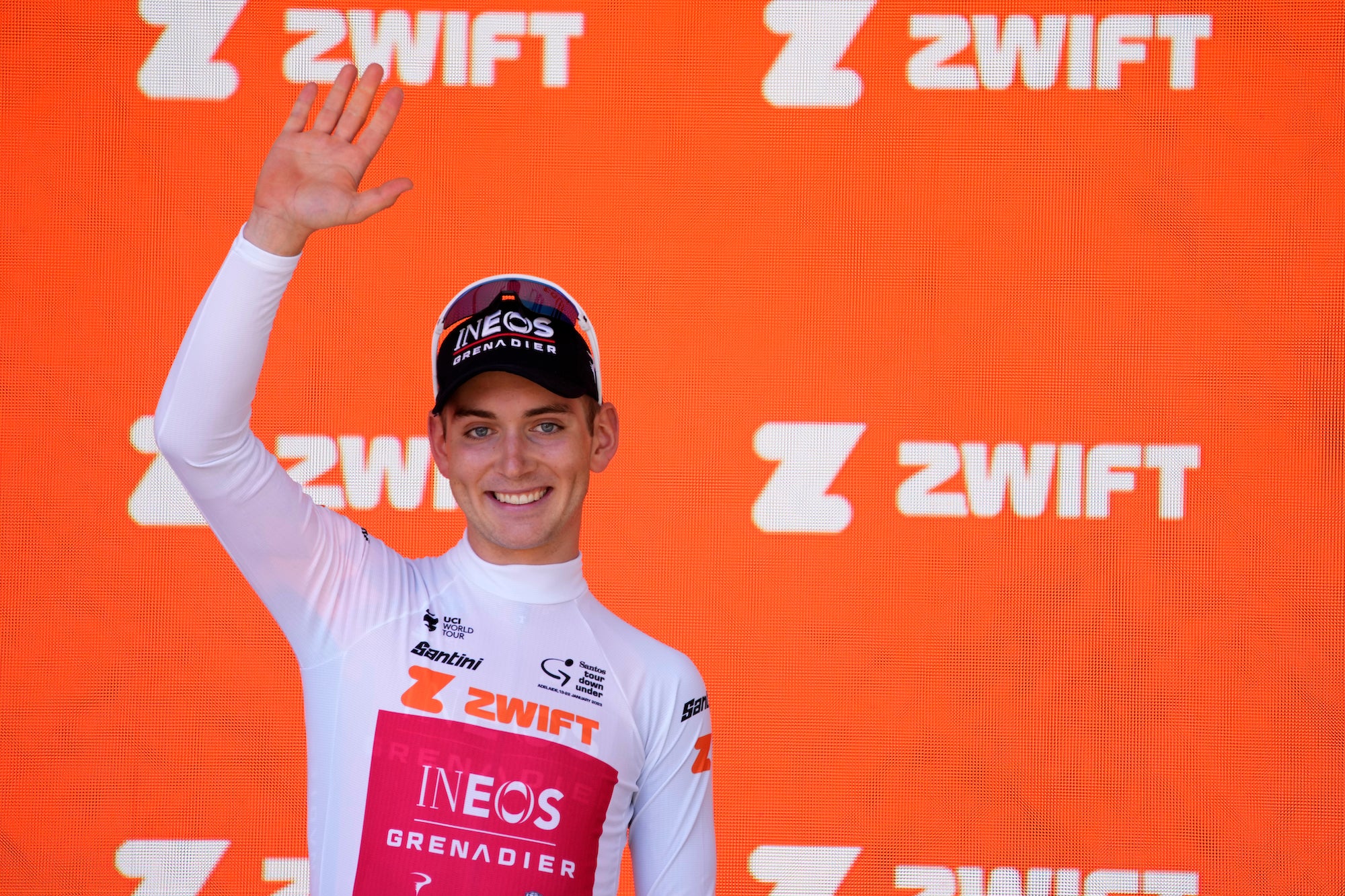 Magnus Sheffield is holding steady at the Santos Tour Down Under.