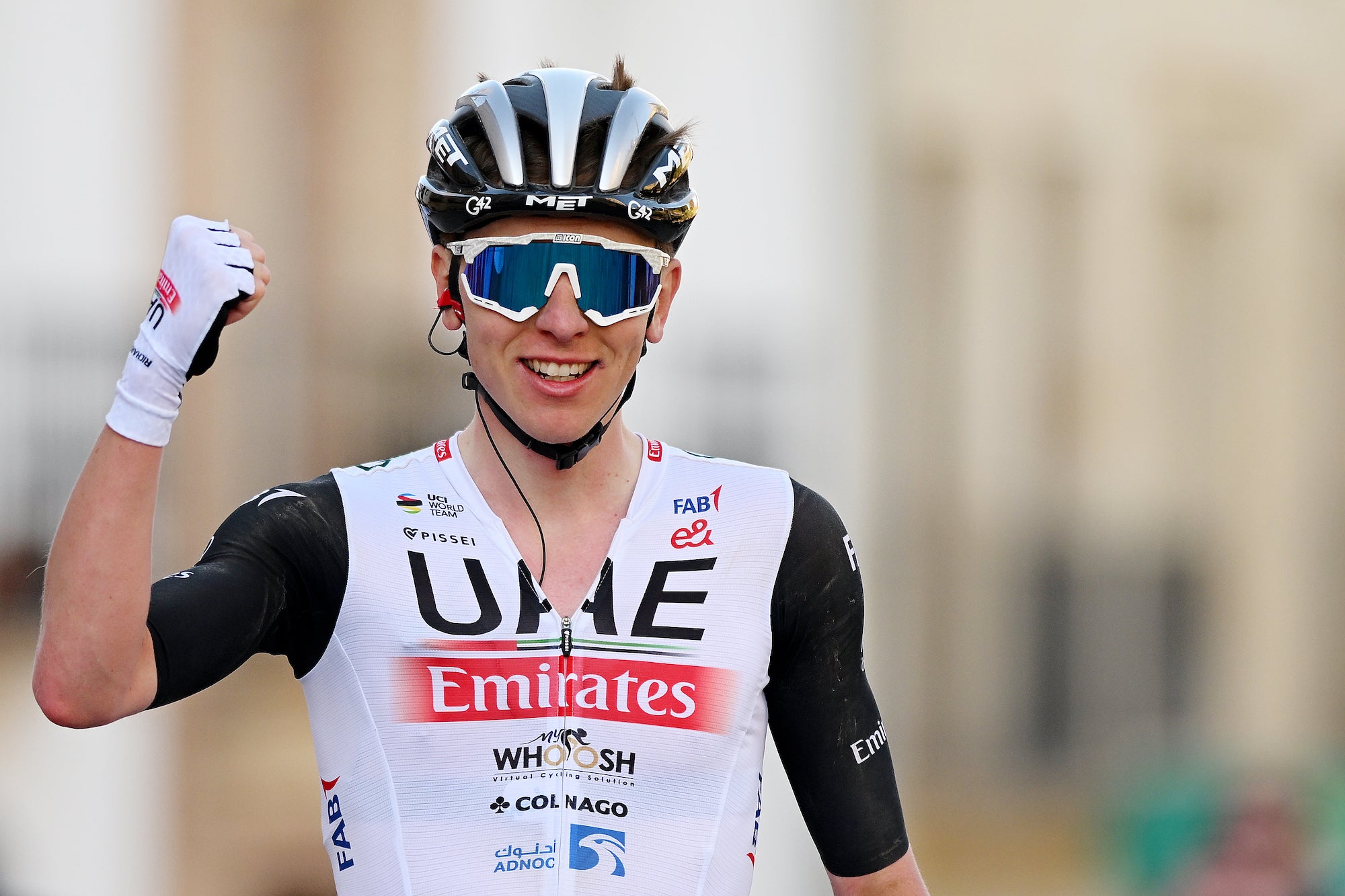 Pogačar ripped to victory Wednesday at the Ruta del Sol.