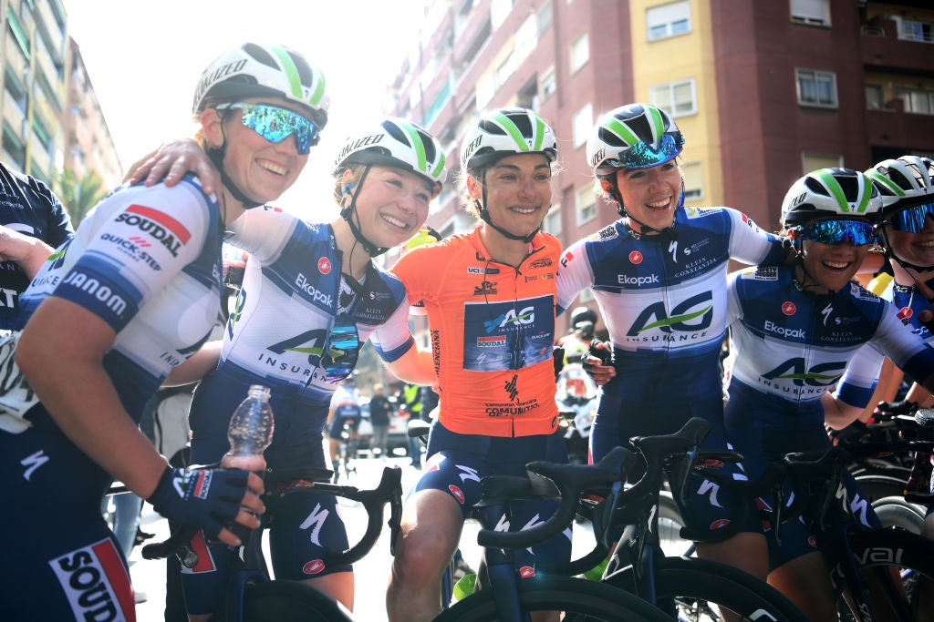 The AG Insurance-Soudal Quick-Step squad at the Setmana Ciclista Valenciana