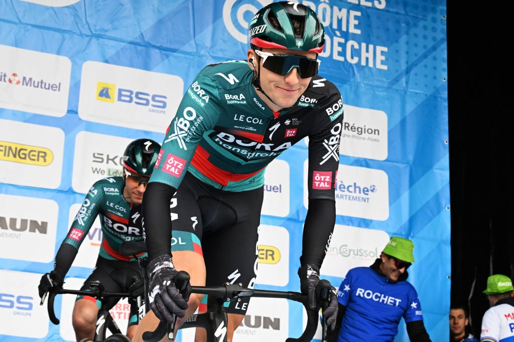 Jai Hindley at the Faun-Ardèche Classic