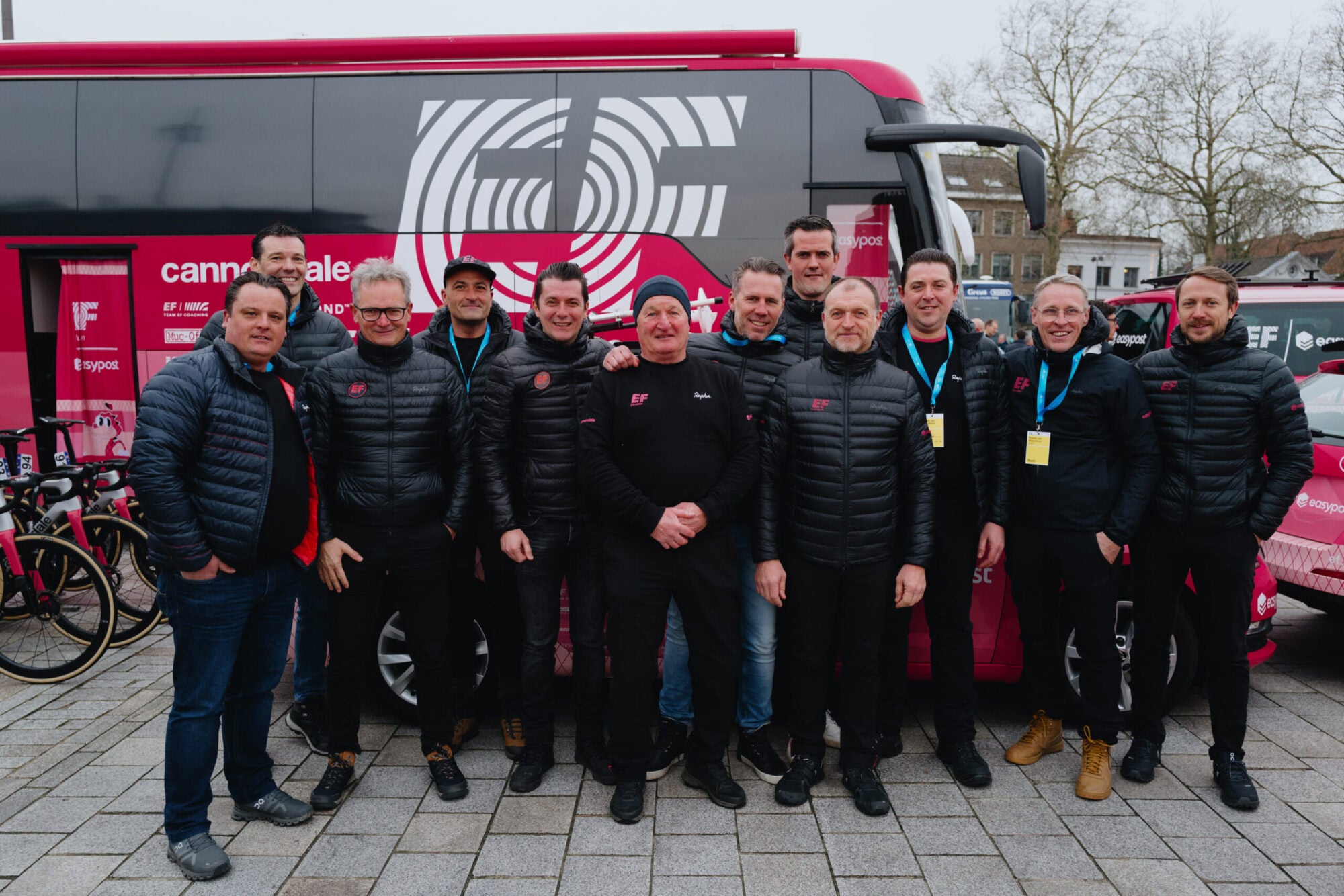 Members of the service crew who help EF Education-EasyPost during the northern classics. 