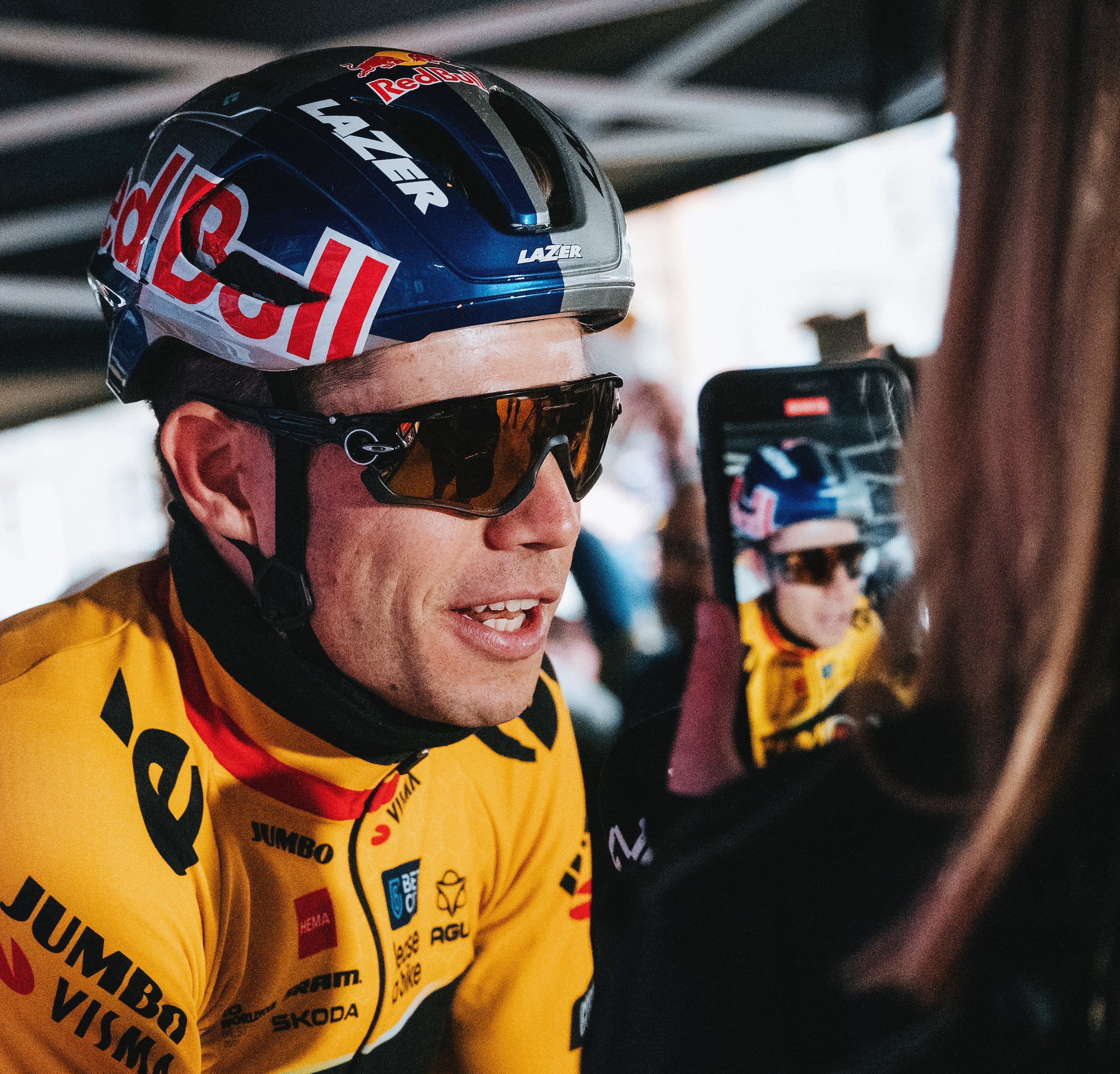 Wout van Aert was full of hope at the start Sunday in Bruges.