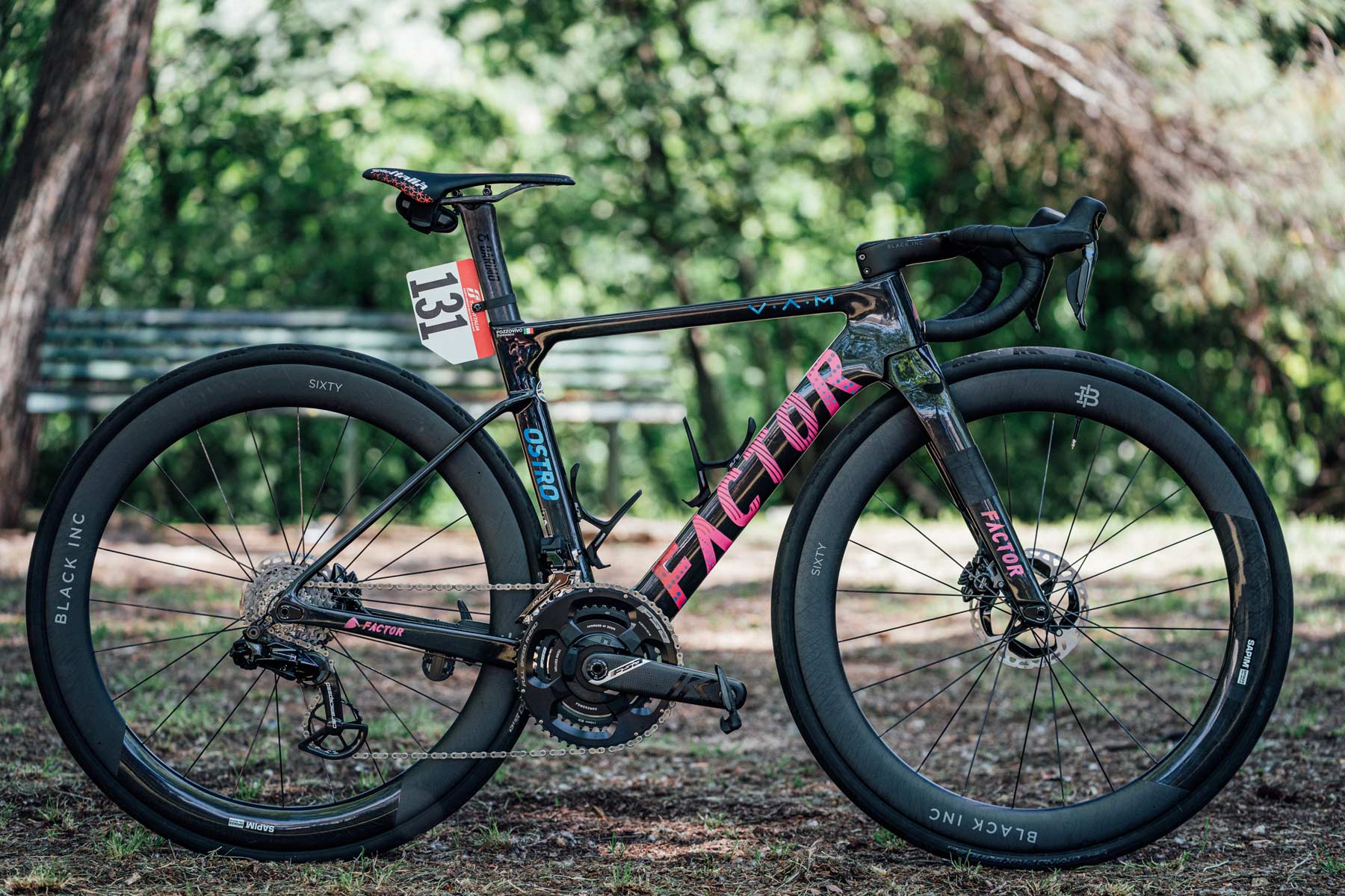 Domenico Pozzovivo's Factor Ostro Vam aero road bike for the Giro d'Italia