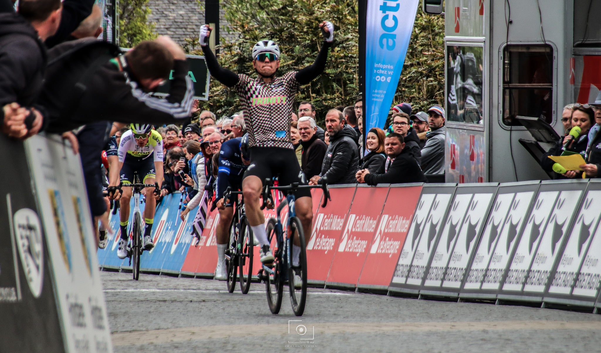 Luke Lamperti kicks to victory earlier this season. (Photo: Trinity Racing)