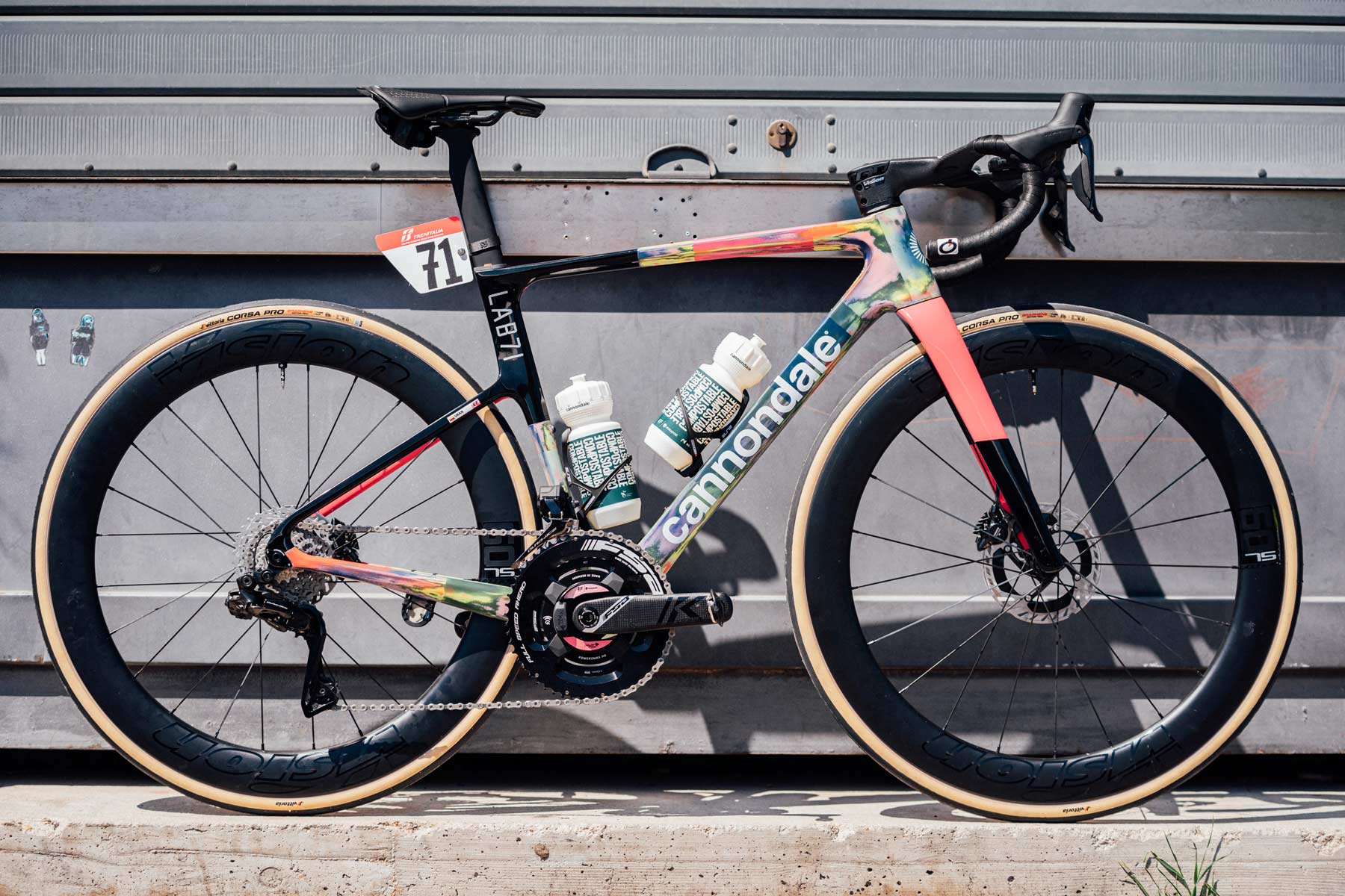 Rigoberto Uran's Cannondale Supersix Evo Lab71 edition painted special for the Giro d'Italia