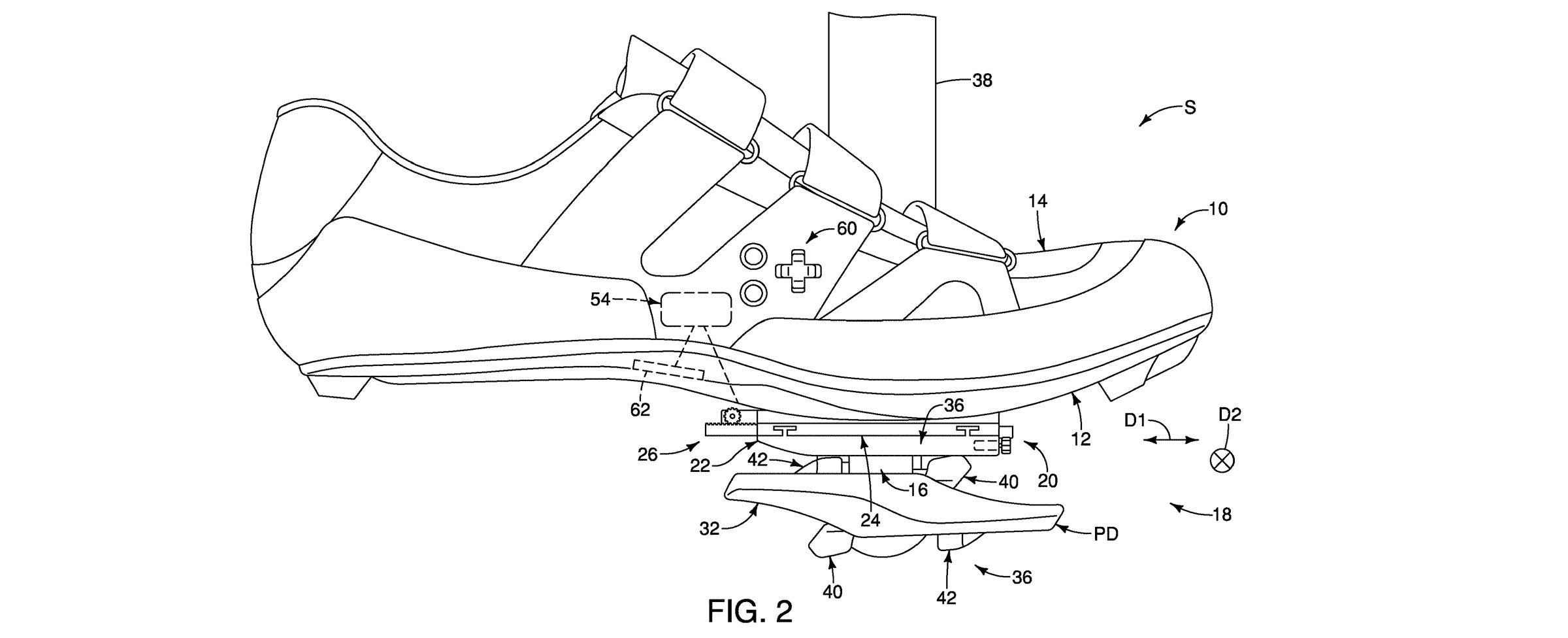 shimano electronic spd pedal system patent