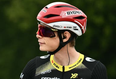 Spotted: We Have the Details on Visma-Lease a Bike's New Giro Aero Helmet