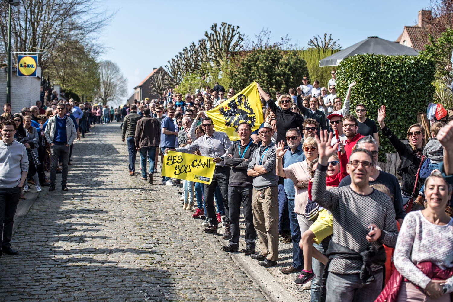 Pro men attack the climb early in the 24-lap race.
